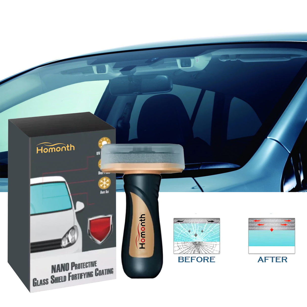 Nano Protective Glass Shield Fortifying Coating, Automotive Waterproof Dustproof UV Coating Glass - V.I.P Digital Presence