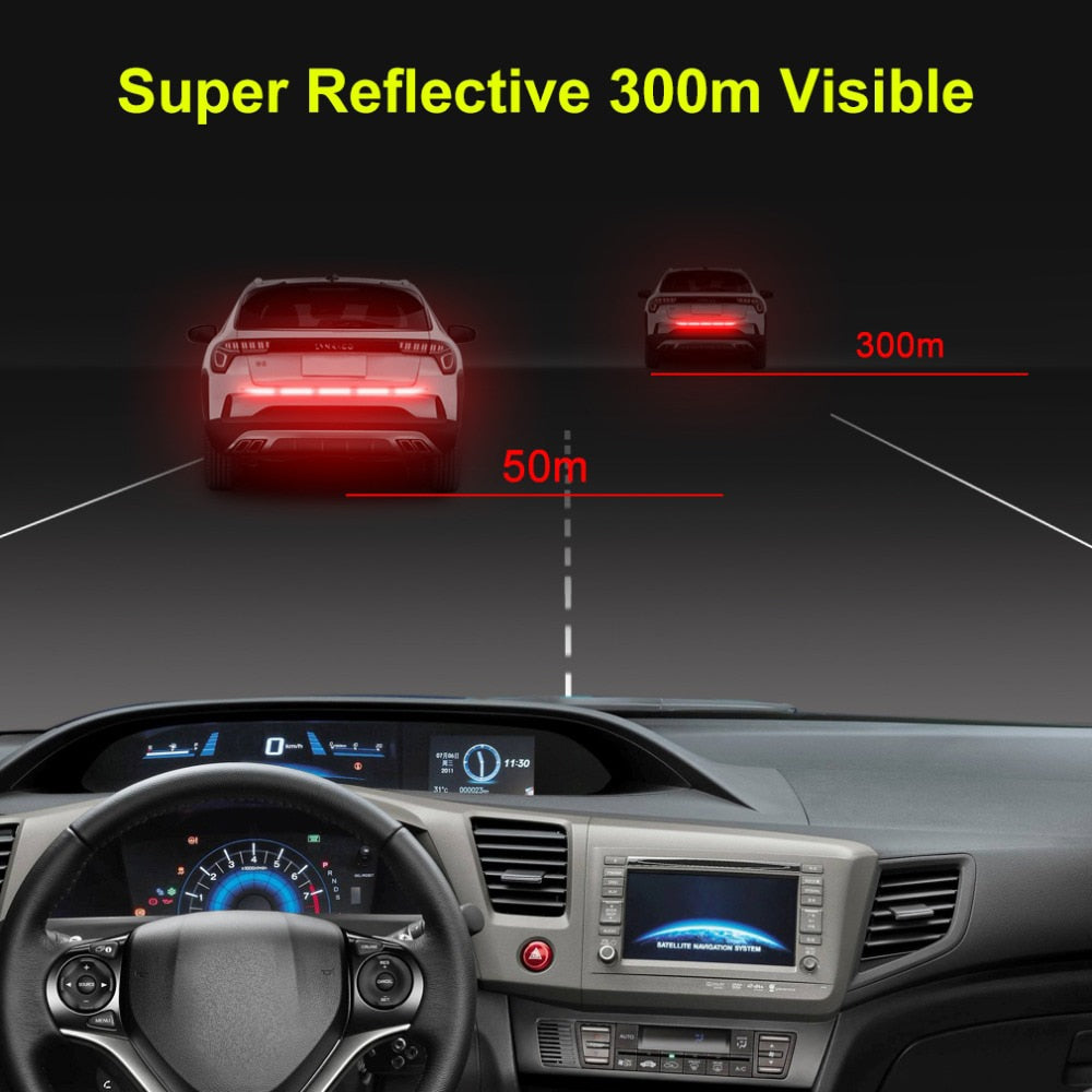 5pcs/set Car Reflectante Reflector Sticker 91*4 Car Body Trunk Exterior Auto Accessories Reflective Tape Reflex Exterior Warning - V.I.P Digital Presence
