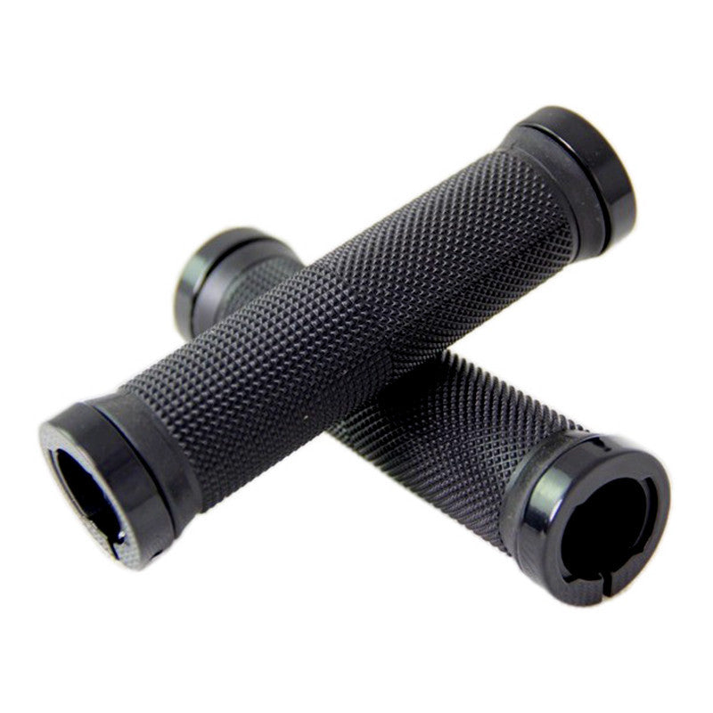 Tornillo de banco para manillar de bicicleta de montaña, de aleación de aluminio, con bloqueo bilateral, mango de goma antideslizante.