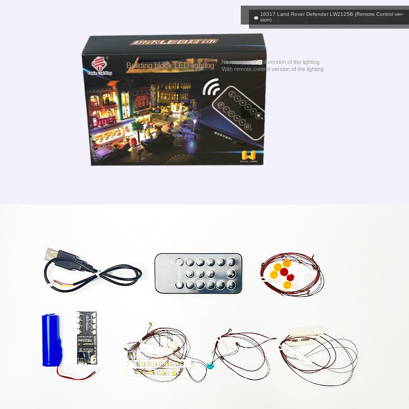 DIY building block lighting suitable for LEGO 10317 Land Rover Defender off-road vehicle building block remote control LED lights - V.I.P Digital Presence