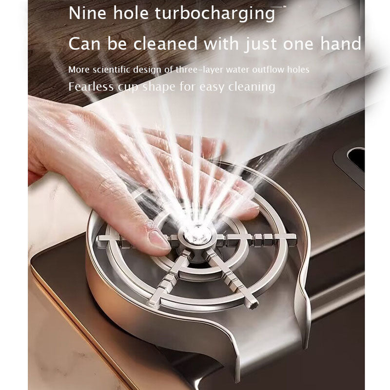 Bar counter commercial cup washer nozzle small sink stainless steel washer household automatic high-pressure cup washer - V.I.P Digital Presence