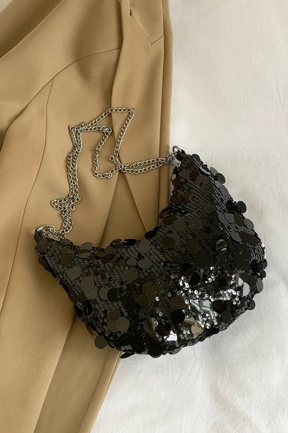 Sequin Chain Crossbody Bag - V.I.P Digital Presence