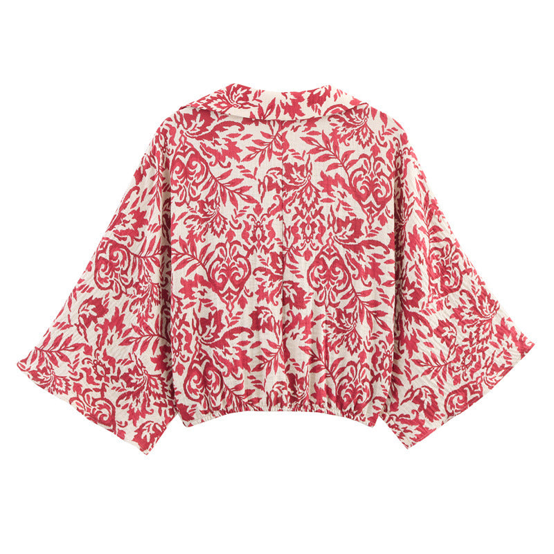 Style Women's Fashion Casual Printed Long Sleeve Top and Wide Leg Pants - V.I.P Digital Presence