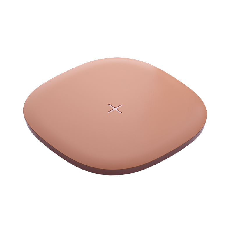 Cargador inalámbrico de escritorio móvil de carga única, adecuado para Samsung, Huawei, cargador inalámbrico cuadrado de 15 W.