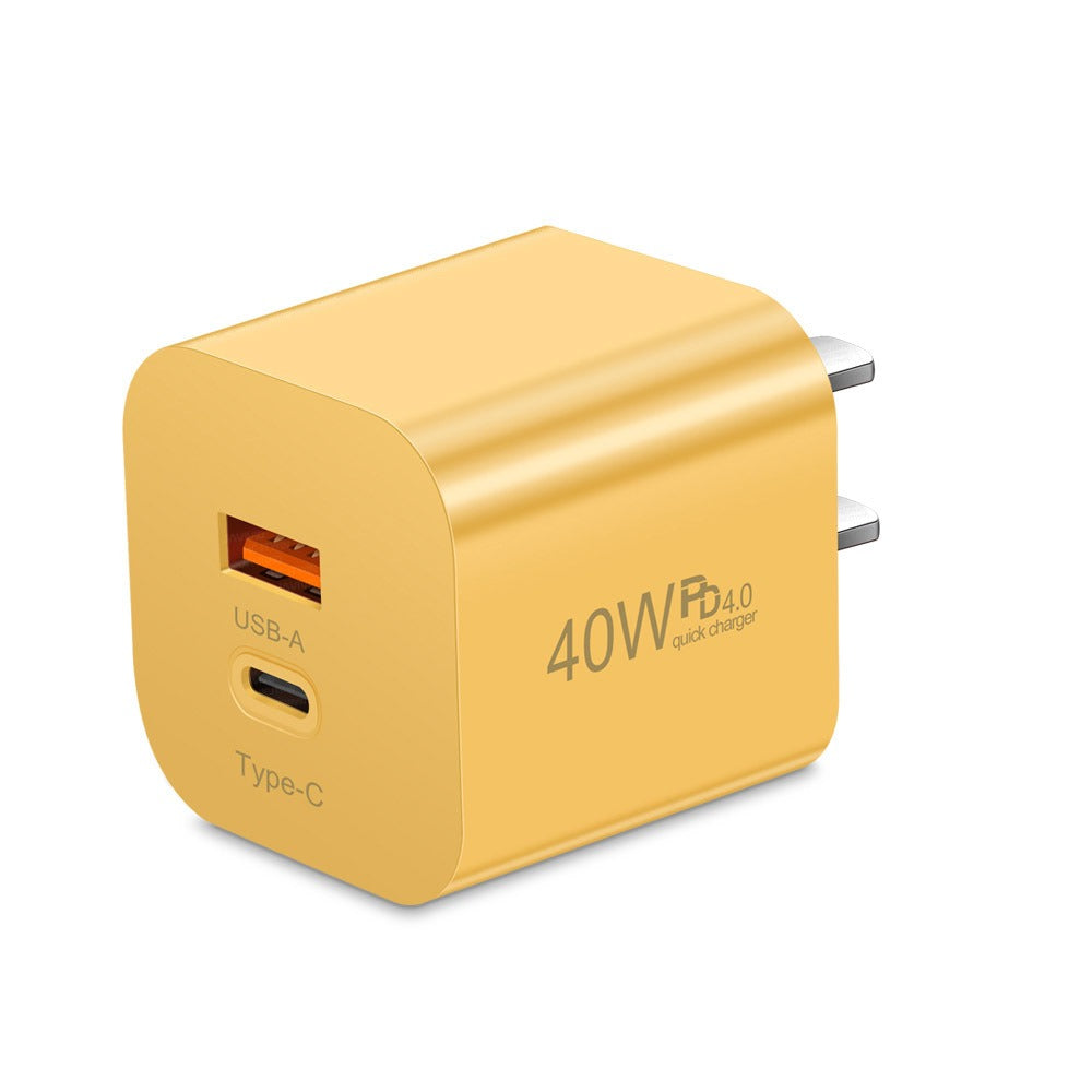 Fast charging mobile phone PD40W charging head type-c PD port European, American and British standard speed adapter charger - V.I.P Digital Presence