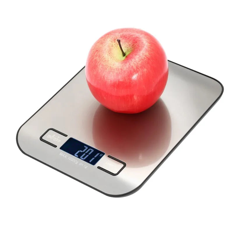 5/10KG Digital Kitchen Scale Stainless Steel Portable Kitchen Food Scale LED Display Electronic Jewelry Baking Weight Scales - V.I.P Digital Presence