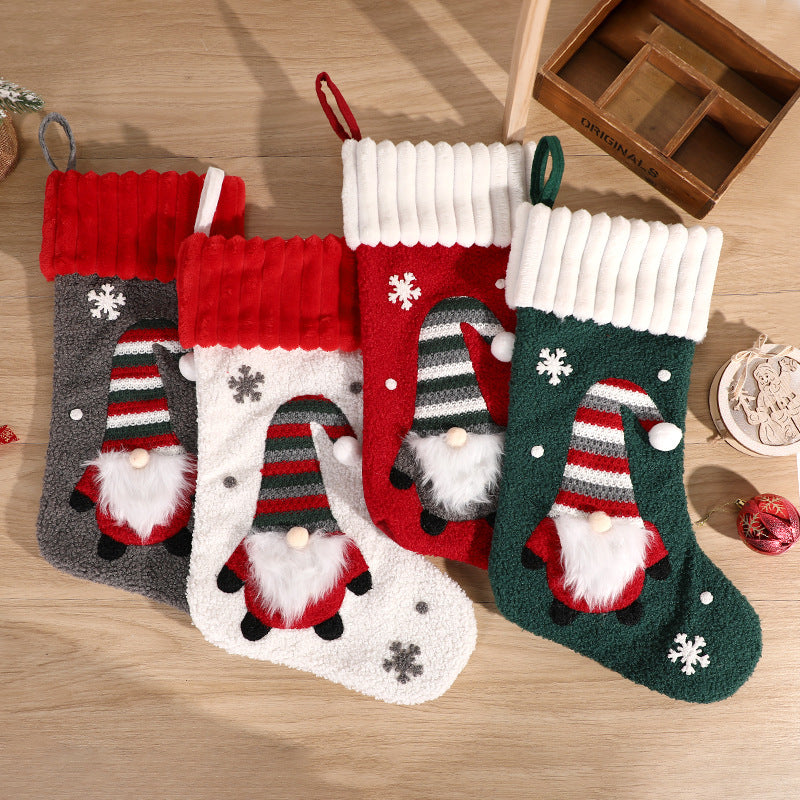Christmas decorations, candy socks, embroidered Santa Claus socks, Christmas children's gifts, socks, gift bags, pendants - V.I.P Digital Presence