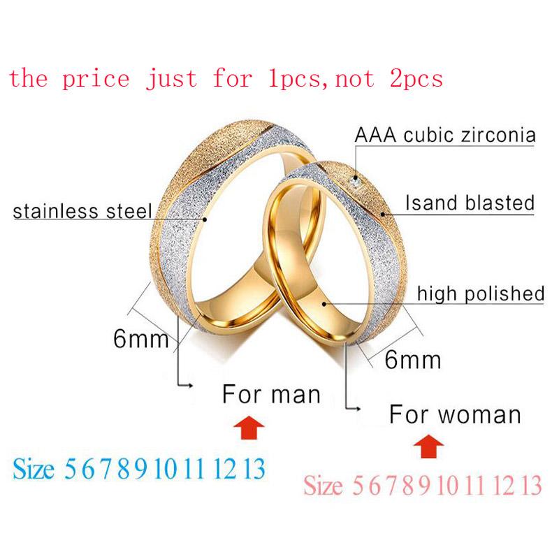 Vnox couple engagement ring for women men sand blasted - V.I.P Digital Presence