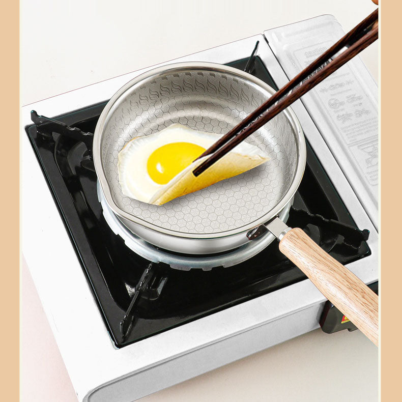 Non coated mini breakfast pan 316L stainless steel steak frying pan Non stick complementary food pan Flat bottomed small frying pan Tamaki - V.I.P Digital Presence