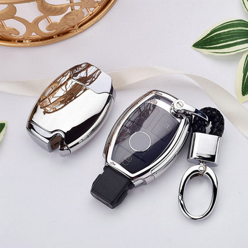 Hight quality PC+TPU key case cover Key case protective shell holder for Mercedes benz A B R G Class GLK GLA w204 W251 W463 W176 - V.I.P Digital Presence