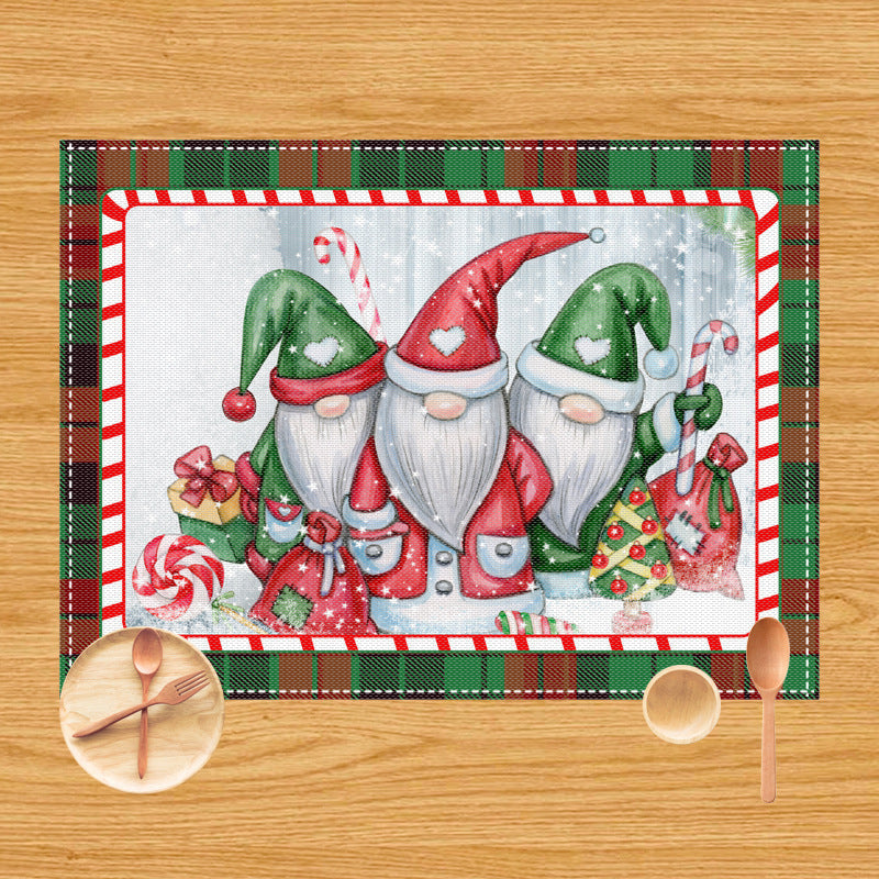 New Christmas dining mat table decoration anti fouling and heat-insulating Western style mat - V.I.P Digital Presence