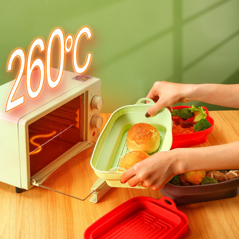 Silica Gel Air Frying Pan Baking Pan Household Food Grade High Temperature Resistant Silica Gel Steaming Pan Pan Pad Baking Cake - V.I.P Digital Presence