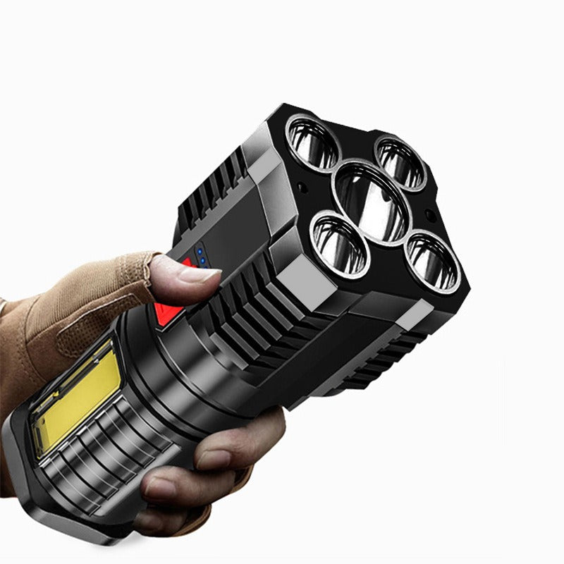 5 Led Flashlight Strong Light Outdoor Portable Cob Side Light Work Light USB Rechargeable Led Flashlight - V.I.P Digital Presence