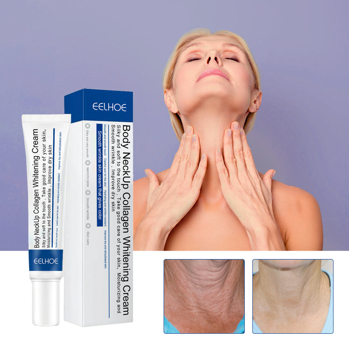 Neck Collagen Whitening Cream Reduces Neck Lines Shape Swan Neck Lift Firming Skin Hydrating Neck Cream - V.I.P Digital Presence