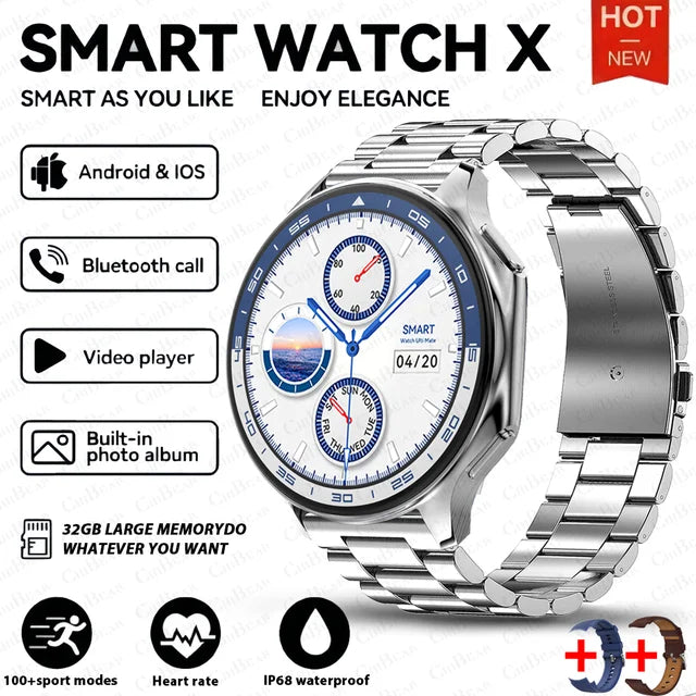 DT Watch X smartwatch with 4G large memory, local music and video playback, waterproof Bluetooth calling, smart phone - V.I.P Digital Presence
