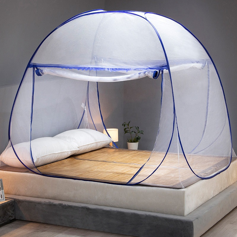Mongolian bag mosquito net installation-free steel wire bottomless folding single-door magic mosquito net Mosquito net - V.I.P Digital Presence