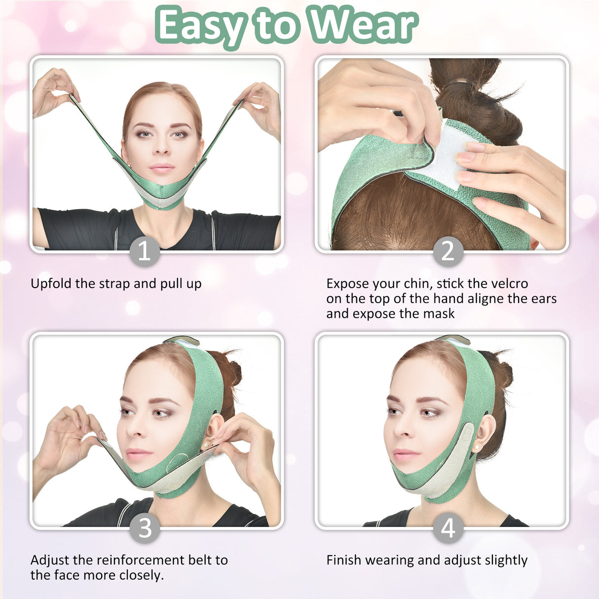 Hailicare Face-Lift V-Belt Graphene Japanese-Style V-Face Tool Small Face Mask Face Correction Bandage - V.I.P Digital Presence
