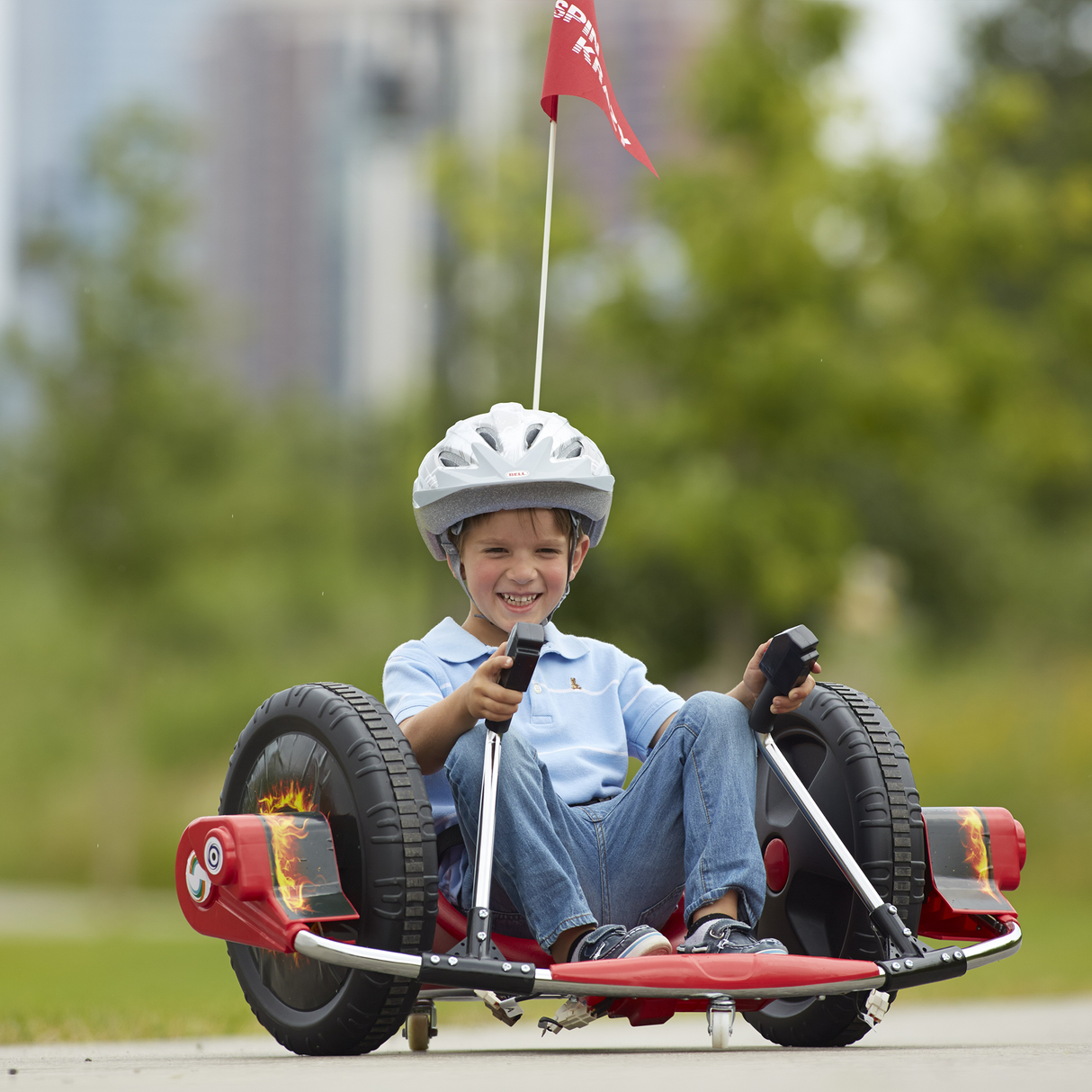 12V Kids Ride On Electric Toy,2WD,16'' exaggerated wheel,Dual handle control for 360 degree flexible steering and rotation - V.I.P Digital Presence