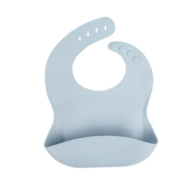 Bolsa de arroz de silicona para bebé, babero de bolsa de arroz para bebé, toalla de saliva para bebé, bolsa bucal impermeable, sin lavado y a prueba de aceite