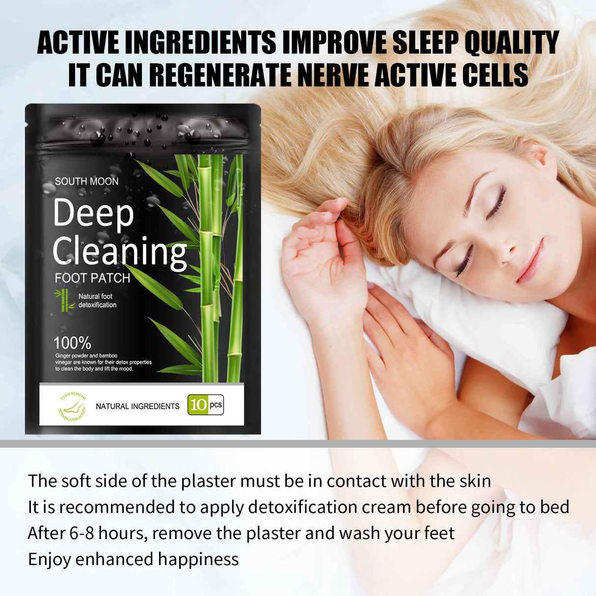 Natural herbal foot patch to relieve physical and mental stress Foot massage to help sleep foot patch - V.I.P Digital Presence