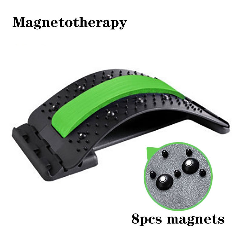 Masajeador de espalda ajustable multinivel con magnetoterapia para cintura, cuello, fitness, soporte lumbar y cervical, alivio del dolor.