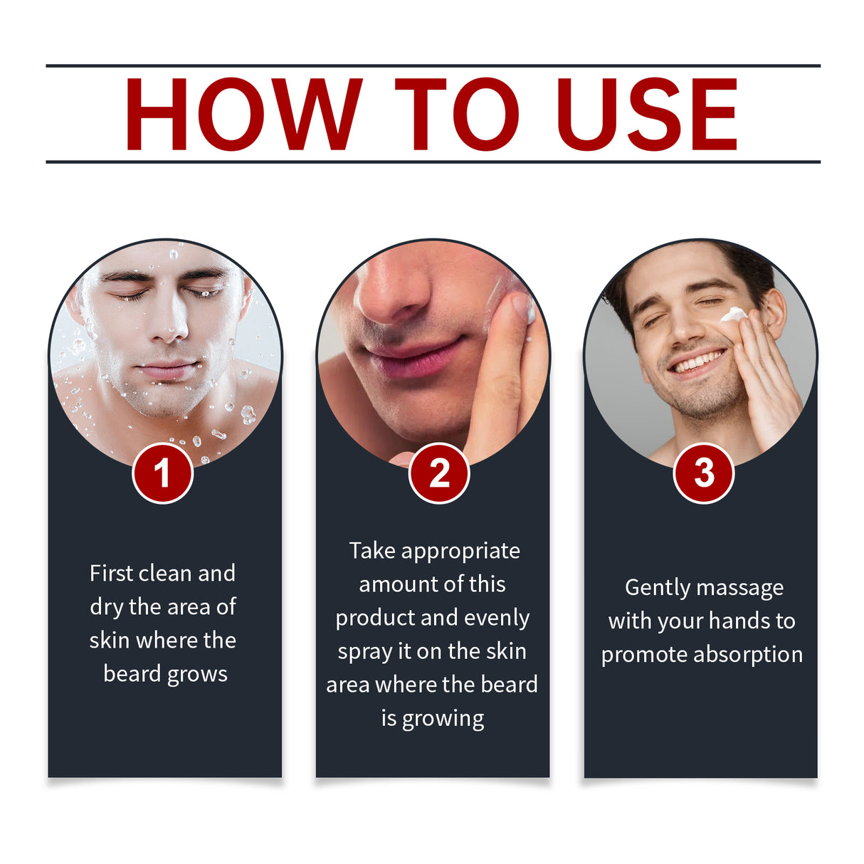 Facial Hair Treatment Spray, Men's Hair And Beard Nourishing Moisturizing And Enriching Facial Hair Repair Spray - V.I.P Digital Presence