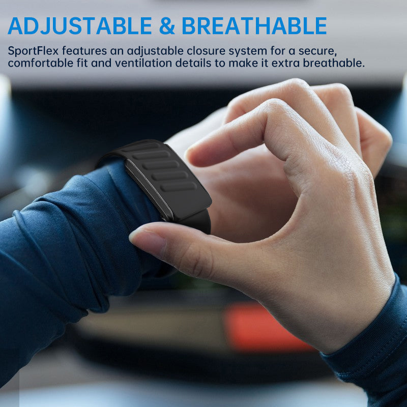 SportFlex Soft-Touch Silicone Wrist Band: a waterproof and sweatproof replacement band that is compatible with the WHOOP 4.0 HRM - V.I.P Digital Presence