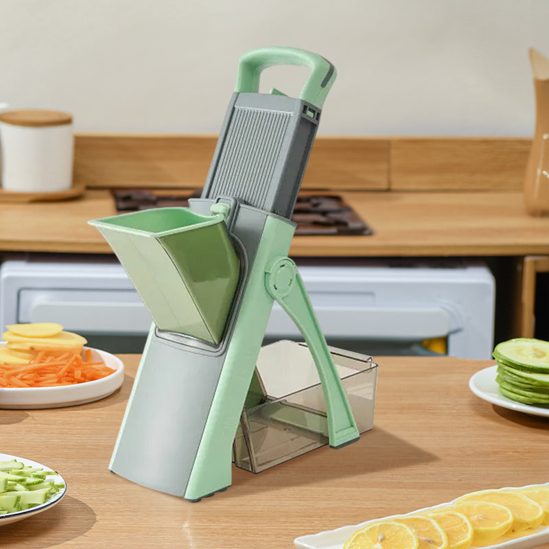 Multifunctional veggie & fruit slicer-grater. Chop, grate, slice potatoes efficiently. Ideal kitchen tool. - V.I.P Digital Presence