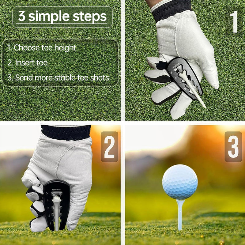 Adjustable Golf Tee Height Tool: Precision setter for consistent swings. Durable, easy - to - use training aid. - V.I.P Digital Presence