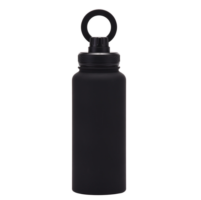 Magnetic Phone Holder Outdoor Large Capacity 1L Wide-Mouth Insulated Stainless Steel Sports Water Bottle - V.I.P Digital Presence