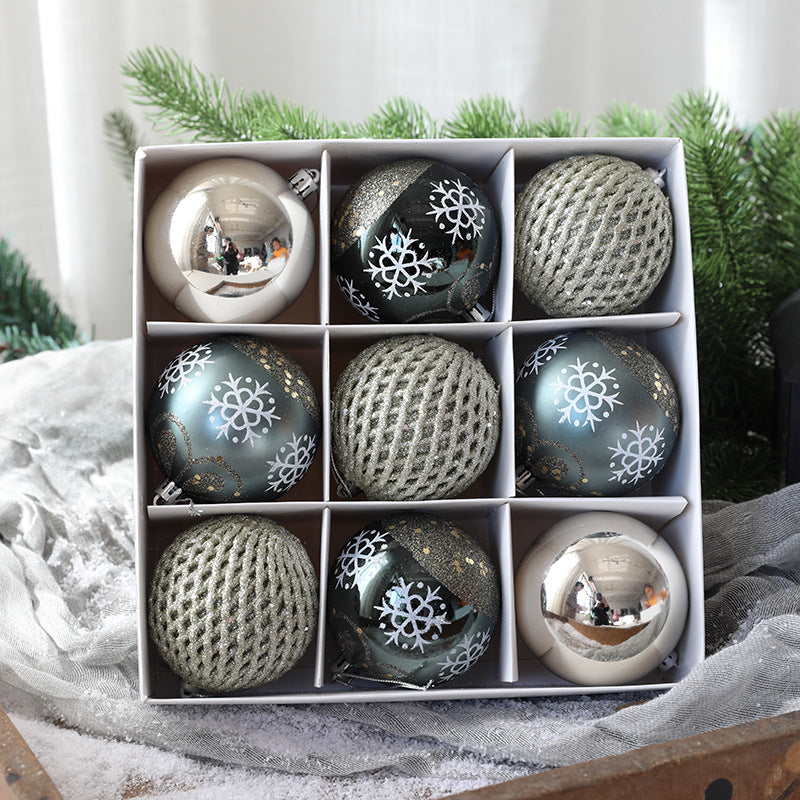 Christmas Ball Set Gift Box Christmas Painting Gift Pack Ball Christmas Tree Decoration Pendant - V.I.P Digital Presence