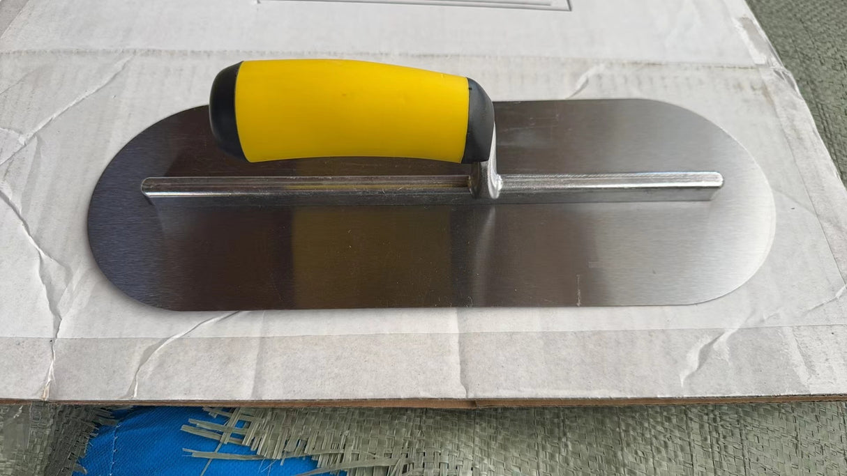 High Quality Stainless Trimming shovel, 35 Cm x 5 cm, very suitable for buckets, slate, plaster, concrete, curved handle, high c - V.I.P Digital Presence