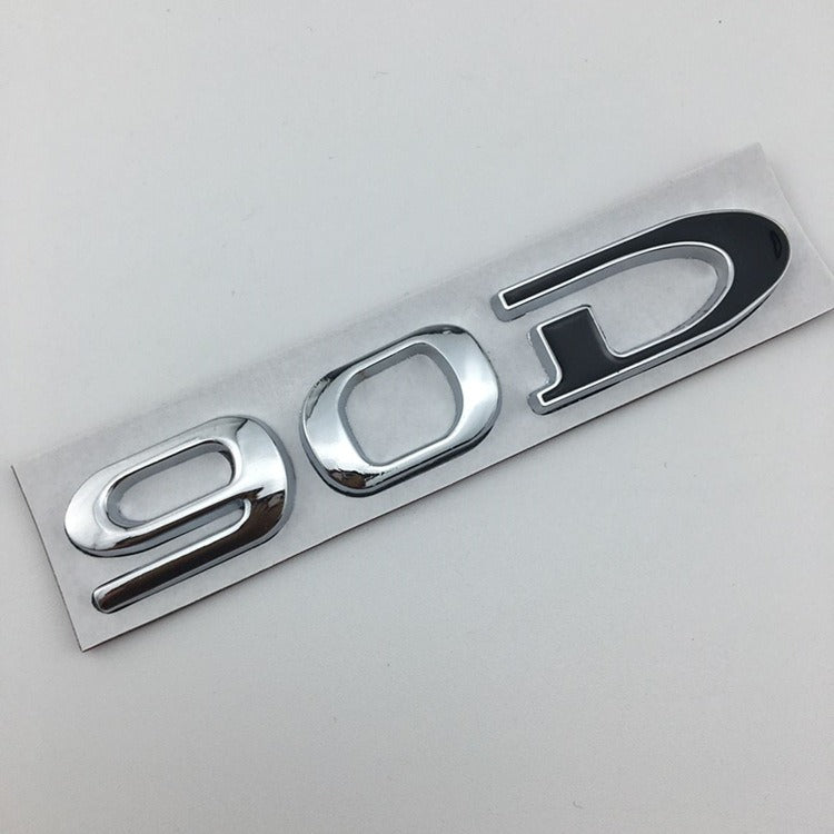 Suitable for Tesla MODEL3 S X Y 75D 85D 90D 100D displacement tail label metal car sticker - V.I.P Digital Presence