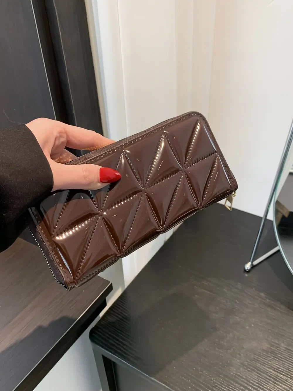 PU Leather Solid Color Wallet - V.I.P Digital Presence