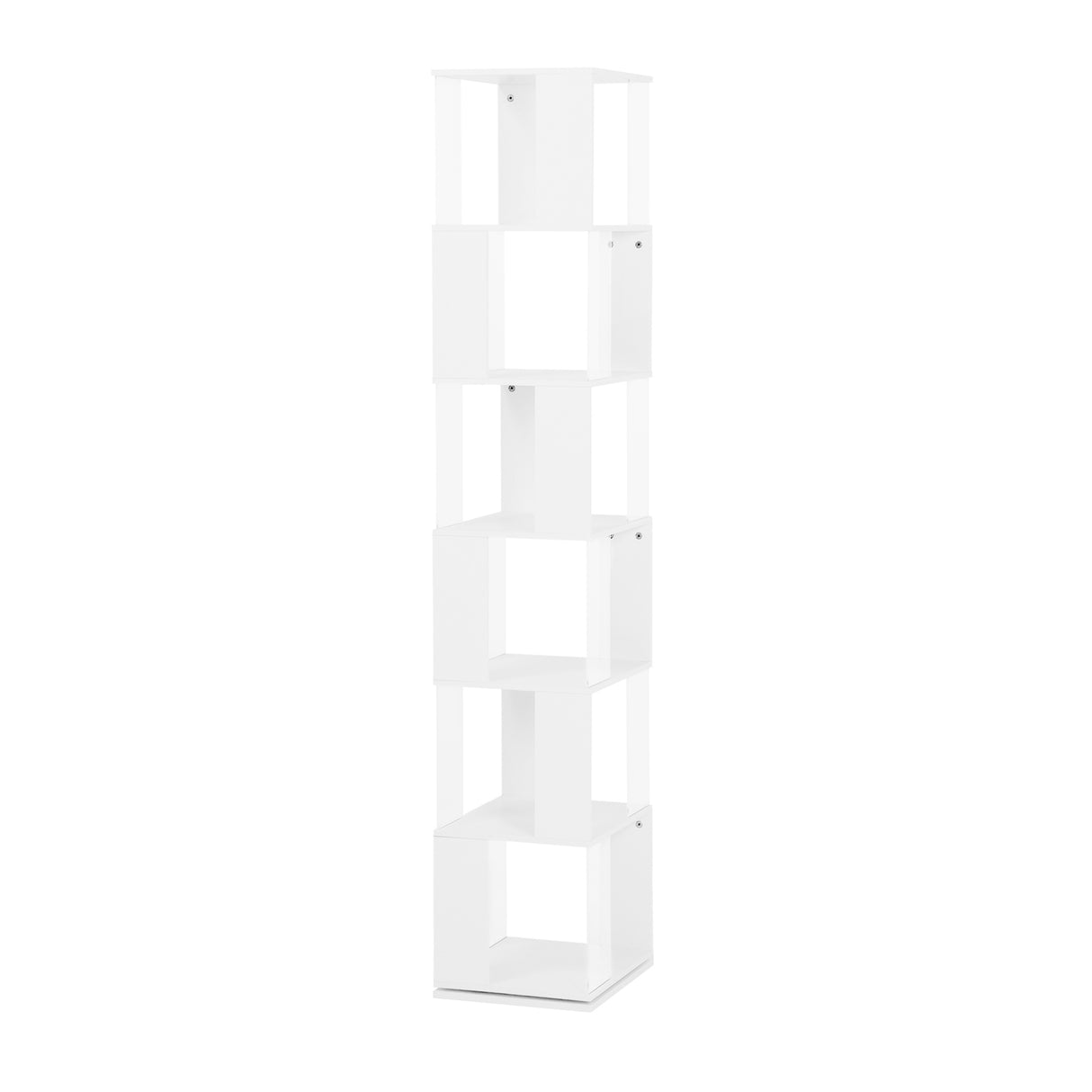 6-layer rotating acrylic board simple bookshelf, multi-functional creative bookshelf for students in the living room - V.I.P Digital Presence