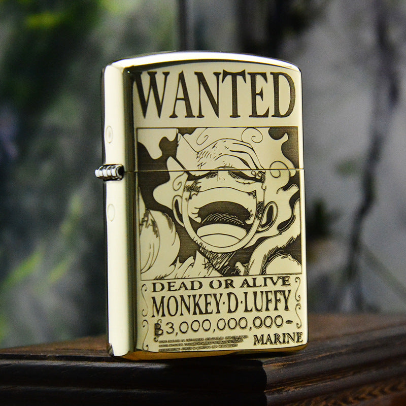 ZORRO Zorro Yellow Cartoon Wanted Brass Kerosene Lighter - V.I.P Digital Presence