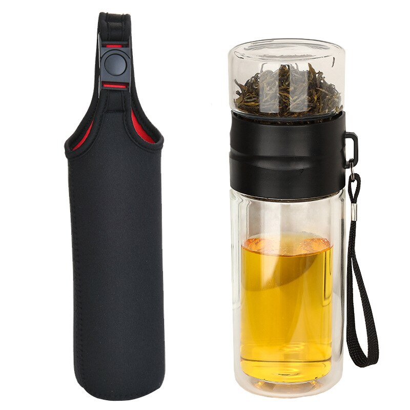 JOUDOO Tea Infuser Filter Double Wall Glass Sport Water Tumbler Portable High-temperature Transparent Water Cup Office Cup 35 - V.I.P Digital Presence