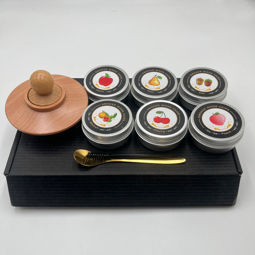 Solid wood wine barrel smoker bar whiskey seasoning tool smoked wine barrel set - V.I.P Digital Presence