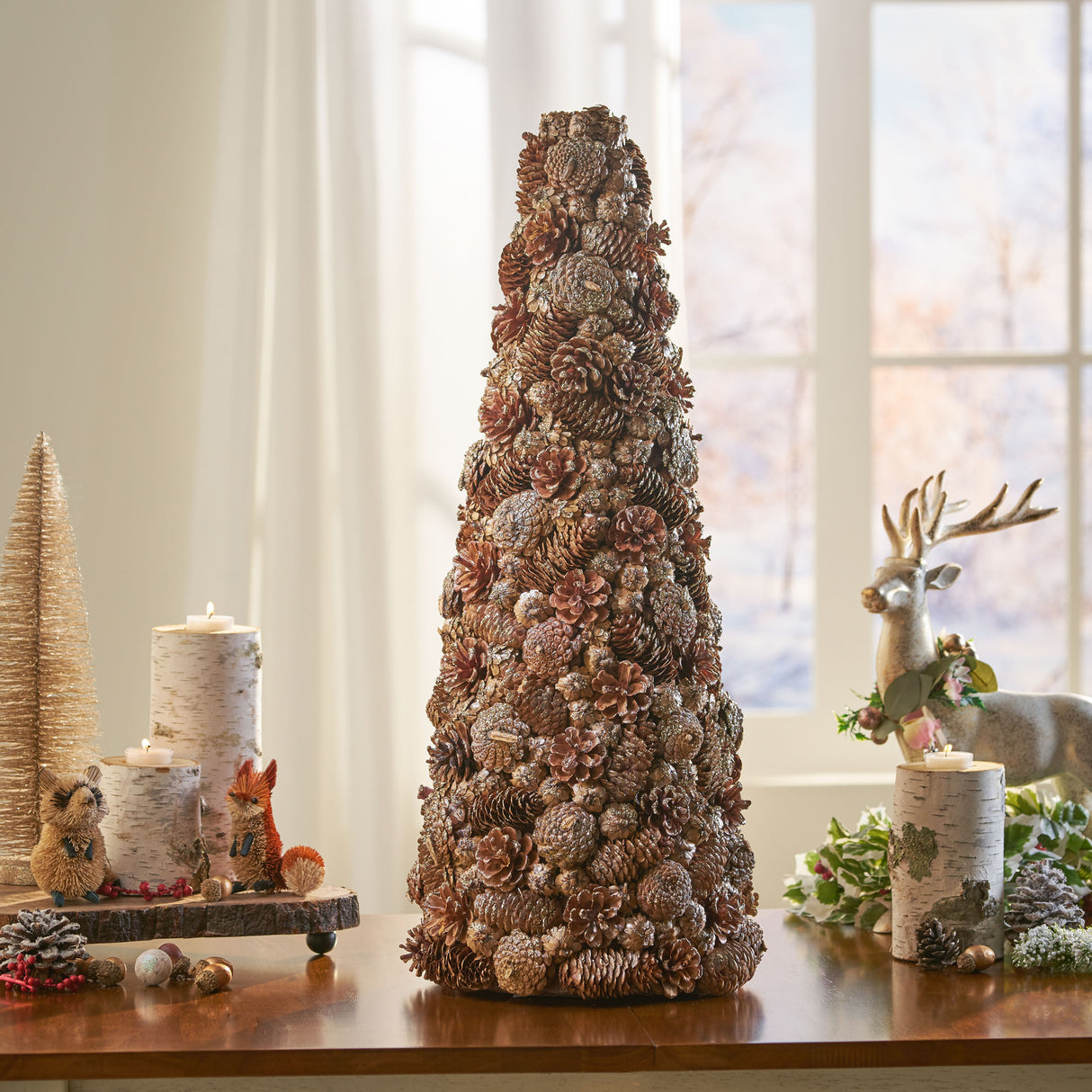 PINE CONE TABLE TOP TREE - V.I.P Digital Presence