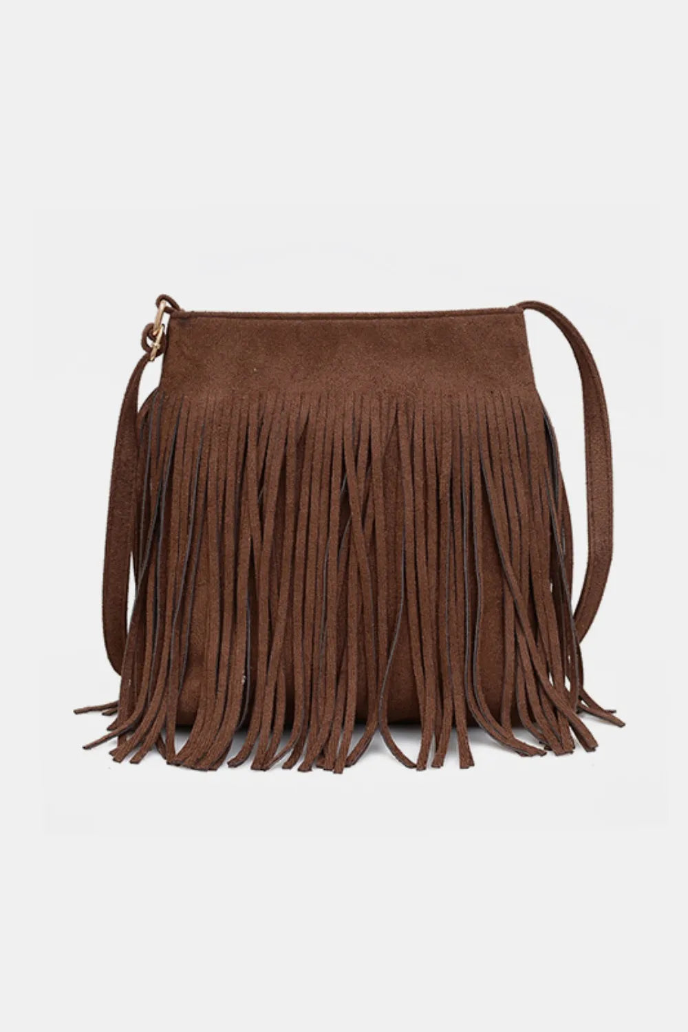 Suede Fringe Shoulder Bag - V.I.P Digital Presence