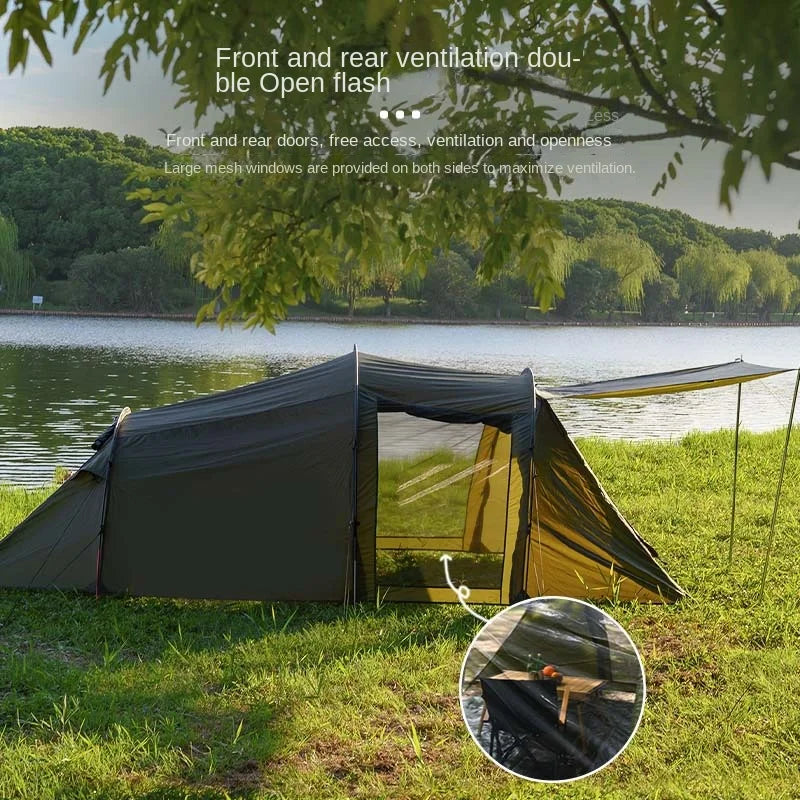 YOUSKY Tunnel Tent Outdoor Camping Supplies Equipment Folding Portable Thickened Camping Family Tent - V.I.P Digital Presence