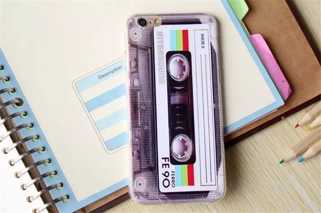 Cassette Tape Tpu silicone Case For Coque Apple iPhone 5 5s se 6 6s 6plus 6s PlusCases Camera Back Cover Capinha Vintage Fundas - V.I.P Digital Presence