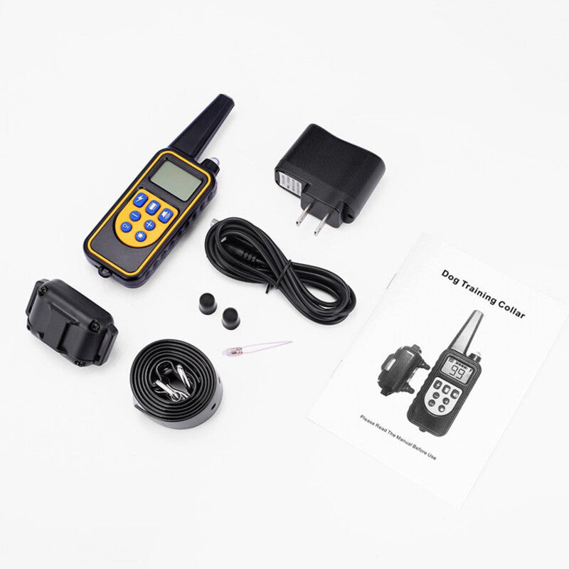 Dog training supplies - bark control device. The collar features electric shock and vibration for training. - V.I.P Digital Presence
