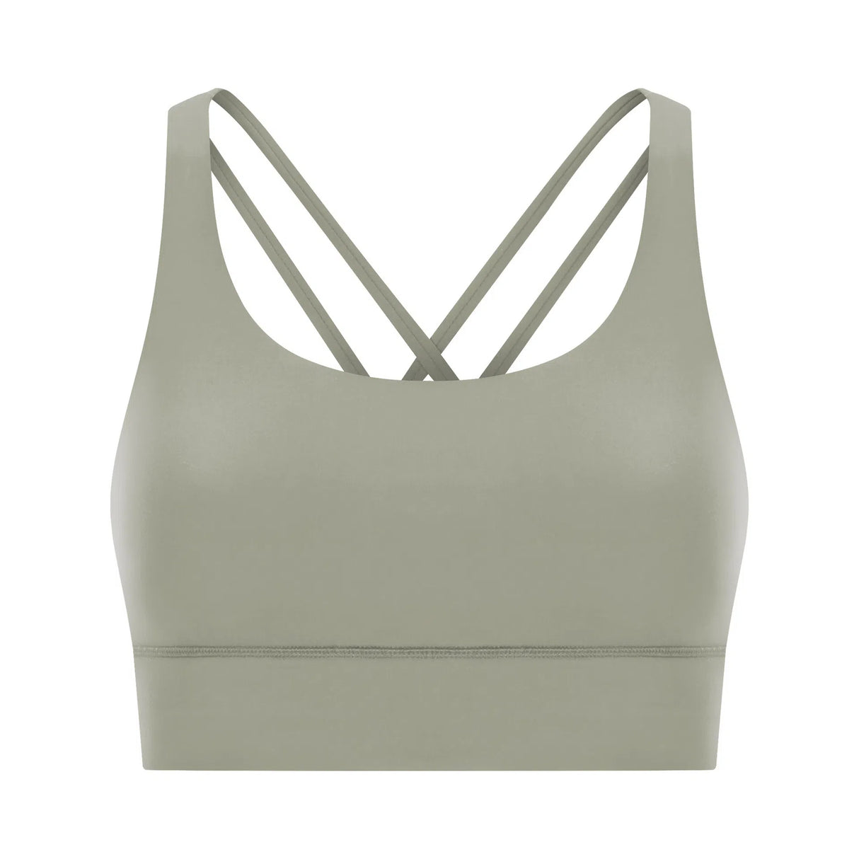 Cross back yoga bra brushed bare high-strength shock-absorbing gathering sports vest for women - V.I.P Digital Presence