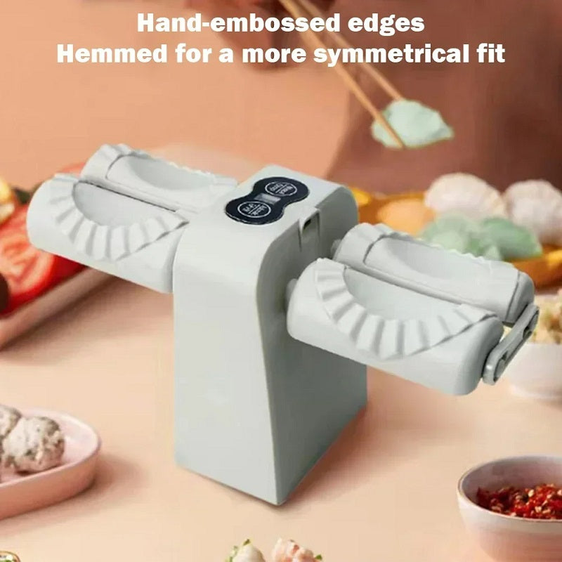 Fully Automatic Electric Dumpling Artifact Kitchen Household Double Head Automatic Manual Press Type Pierogi Maker Mould Machine - V.I.P Digital Presence
