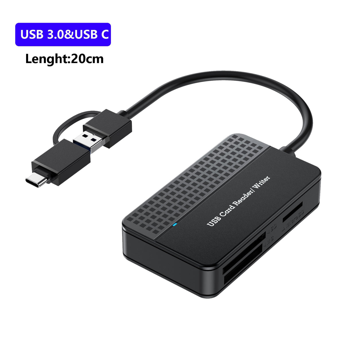 USB 3.0 Four in One USB 3.1 CF SD TF MS Memory Card/DSLR Camera Card Reader Type-c - V.I.P Digital Presence