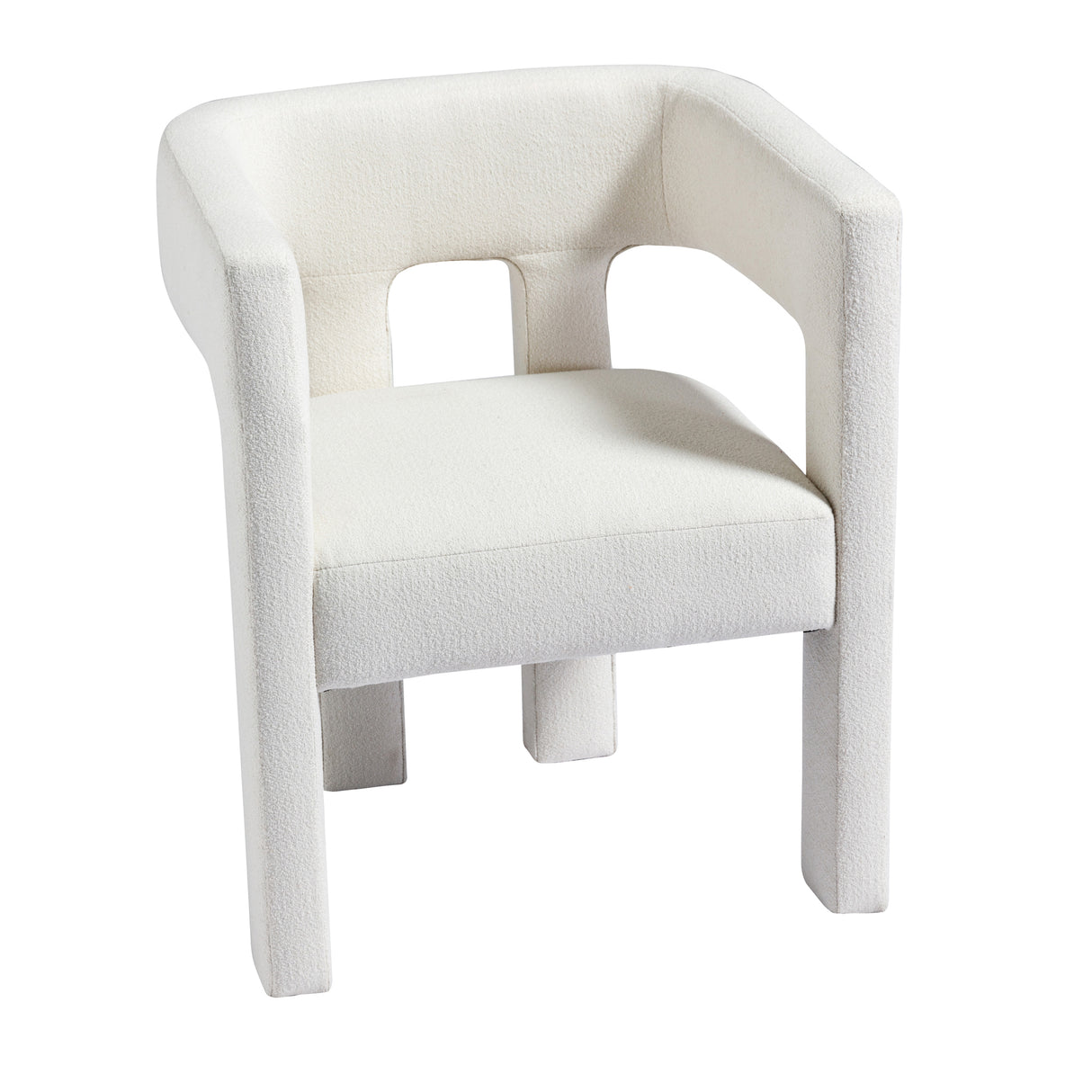 Contemporary Designed Fabric Upholstered Accent Chair Dining Chair for Living Room, Bedroom, Dining Room, Beige - V.I.P Digital Presence