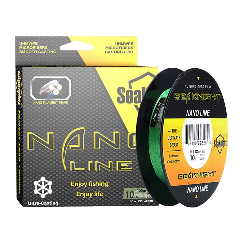SeaKnight NANO 100M 300M 4 Strands Braided Fishing Lines Multifilament PE Fishing Line 4LB 6LB 8LB 10LB Diameter 0.07-0.12mm - V.I.P Digital Presence
