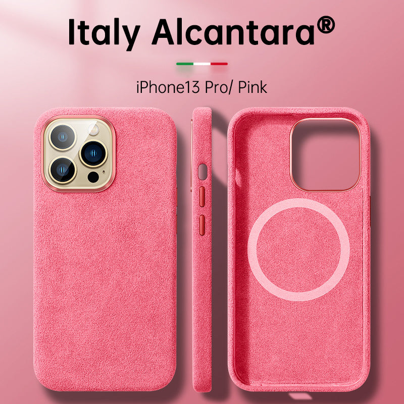 Italian Alcantara Case for iPhone 15 Pro Max Business Leather Phone Back Cover for iPhone 13 Pro Max Magnets - V.I.P Digital Presence