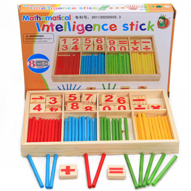 Children's Counting Stick Kindergarten Montessori Mathematics Teaching Tool Baby Early Education Digital Stick Toy - V.I.P Digital Presence